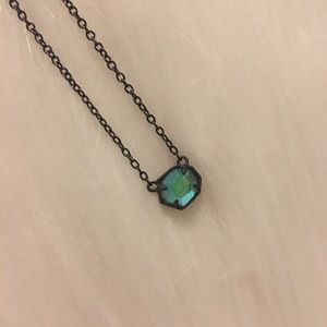 Kendra Scott gunmetal necklace